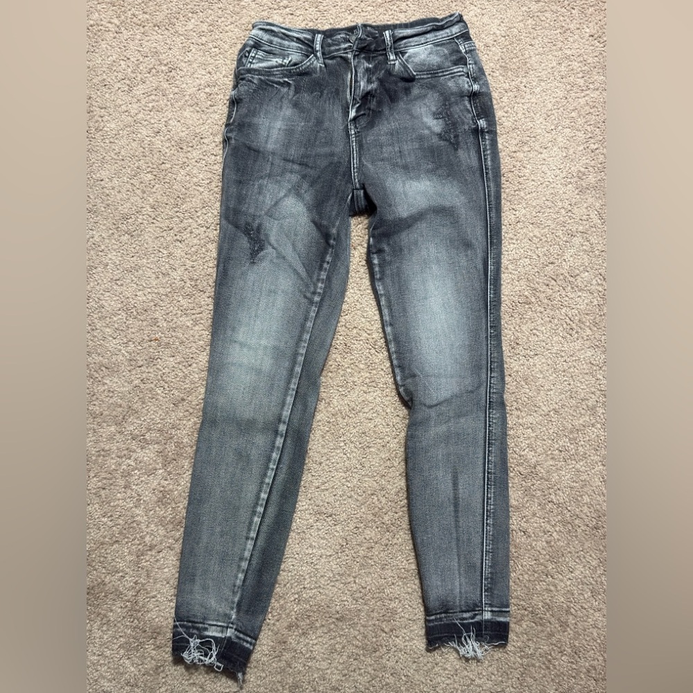 Women’s dark grey/black Judy blue jeans skinny fit high waist